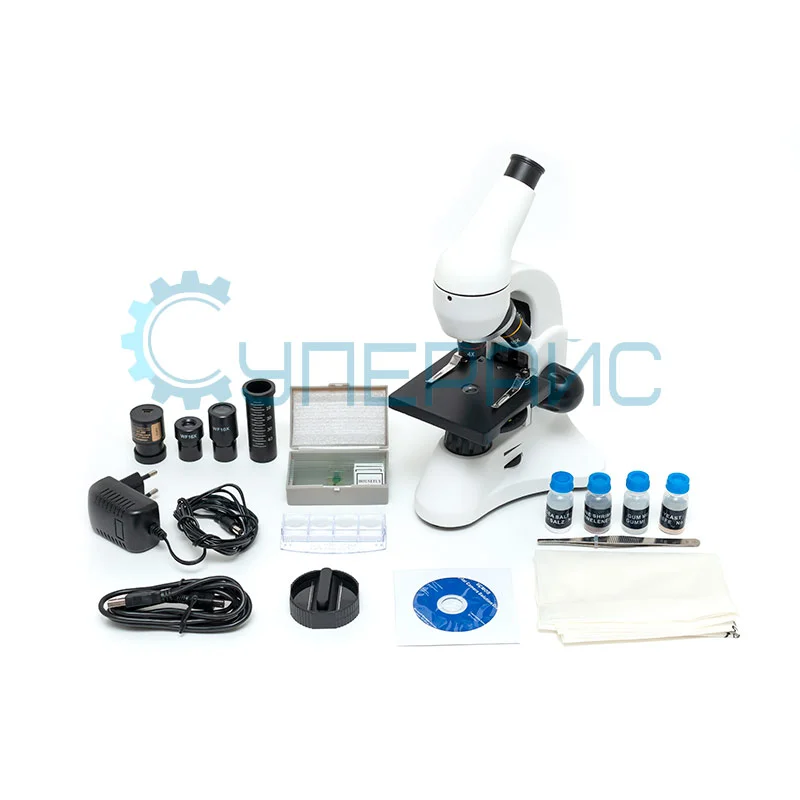 Учебный микроскоп Supereyes MyLab M15 с видеоокуляром 1.3 Мп и набором для опытов фото 22