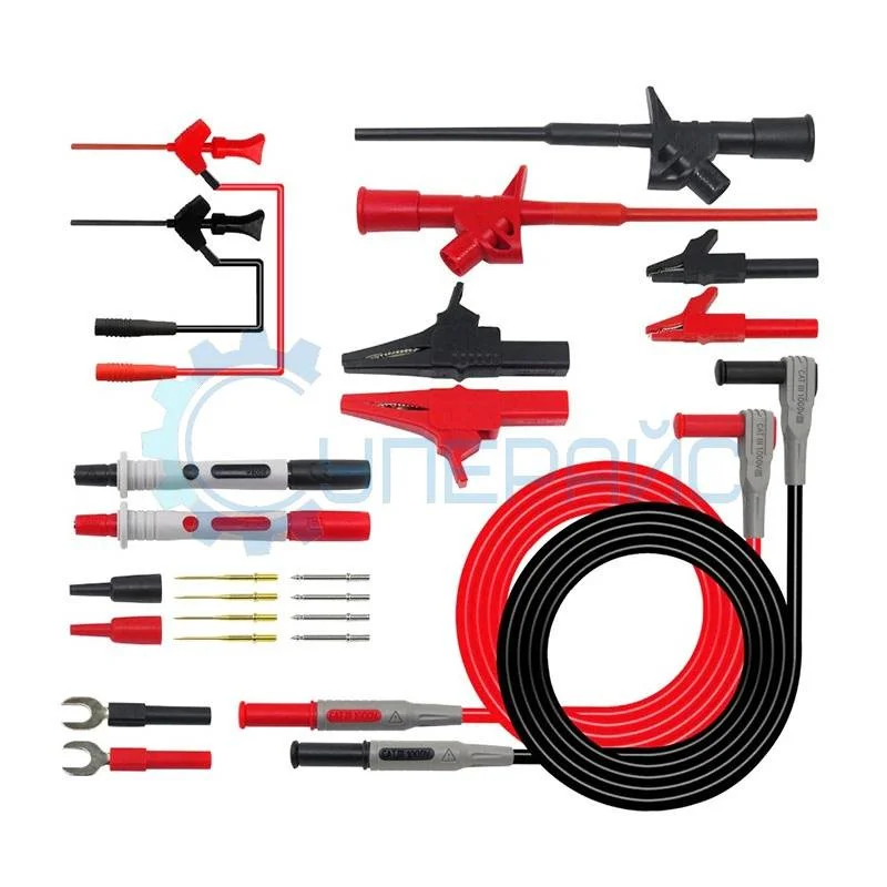 Щупы для мультиметра Cleqee P1300E с дополнительными насадками фото 1