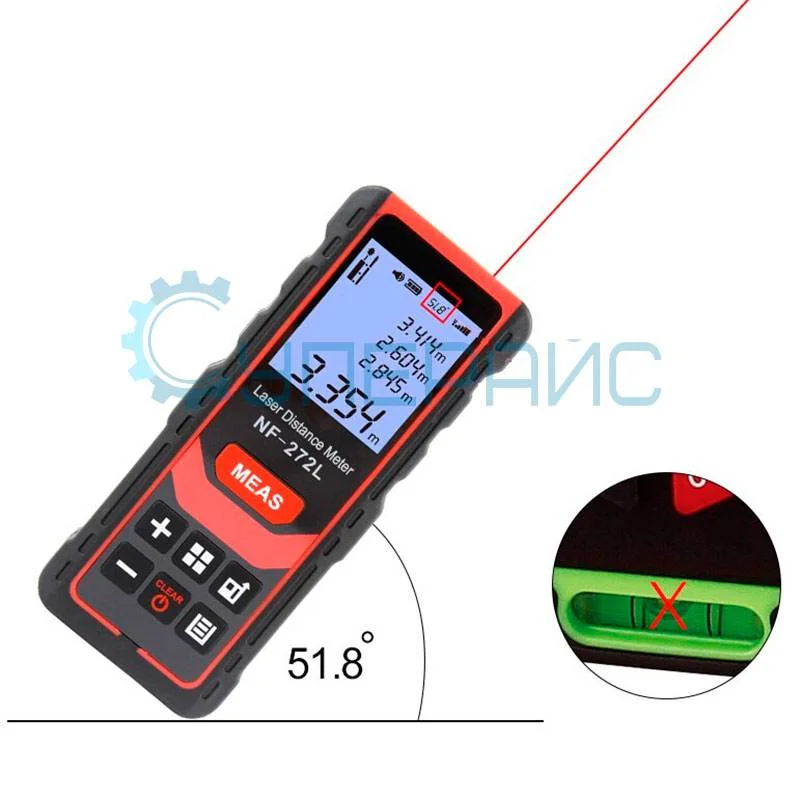 Многофункциональная лазерная рулетка Noyafa NF-272L 100м фото 2