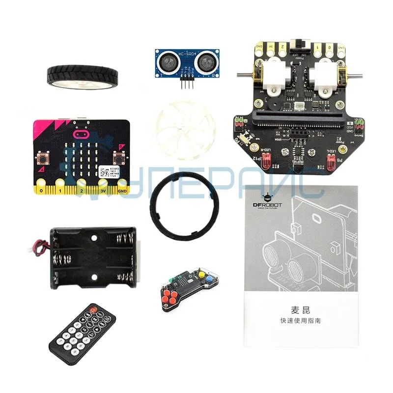 Робот-машинка DFRobot Maqueen 4.0 с платой BBC micro:bit, пультом и джойстиком фото 2