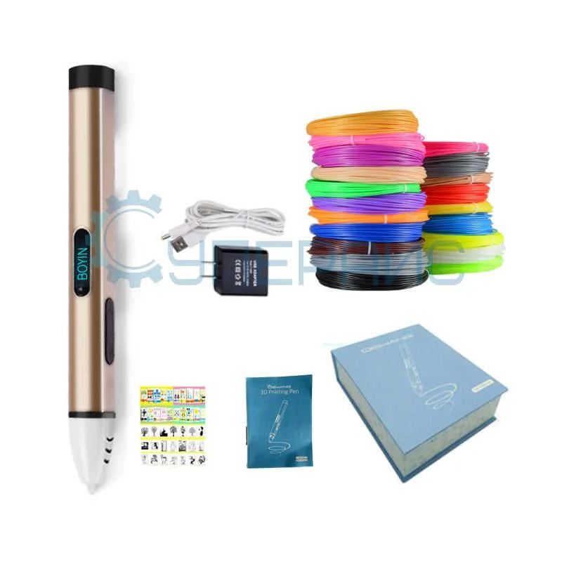 Цифровая 3D ручка Dewang RP300A со 100 метрами пластика фото 4