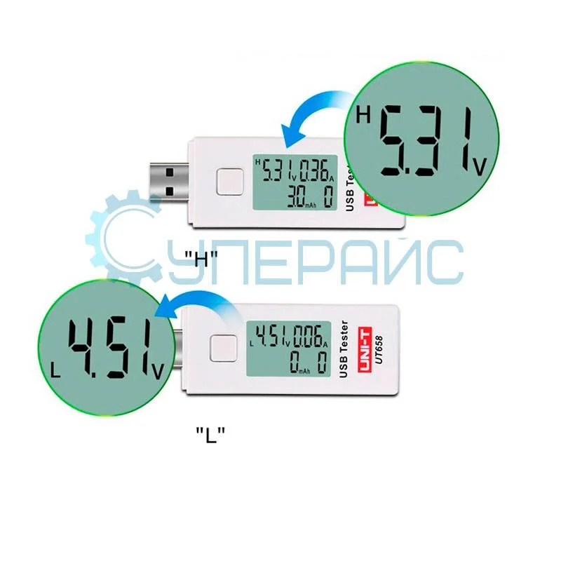 Вольтамперметр USB UNI-T UT658 фото 5