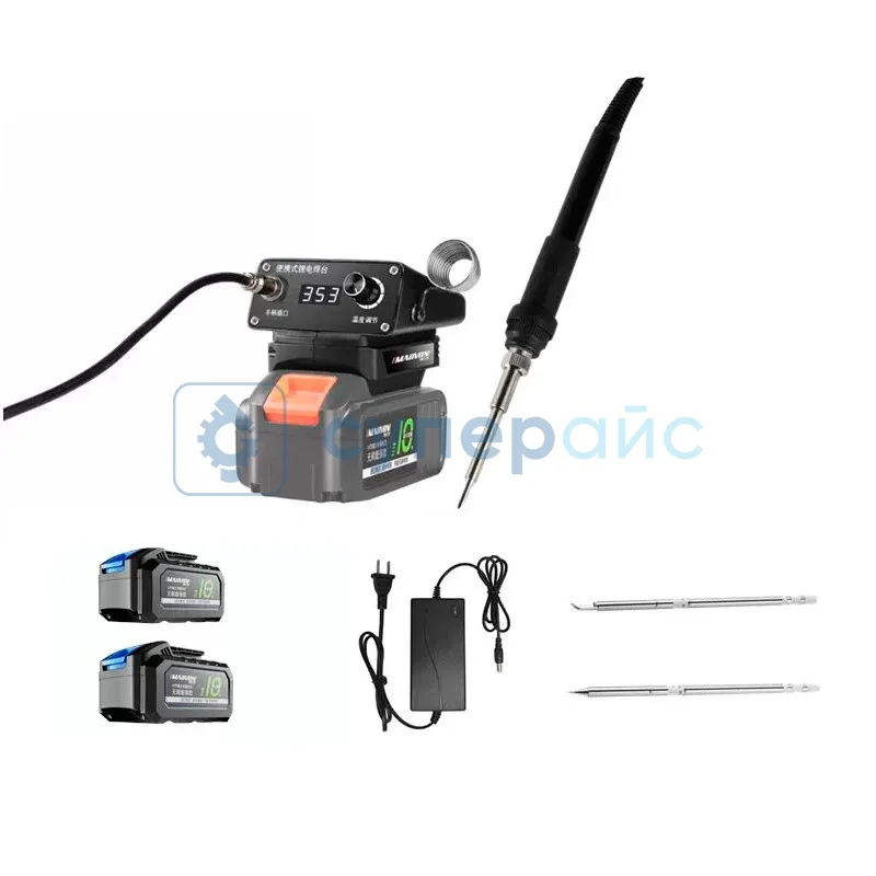 Аккумуляторная паяльная станция MAOVON T12 с двумя аккумуляторами фото 1