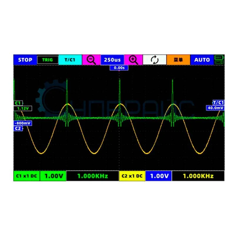 Двухканальный осциллограф с генератором сигналов JINHAN SMTO1002S фото 7