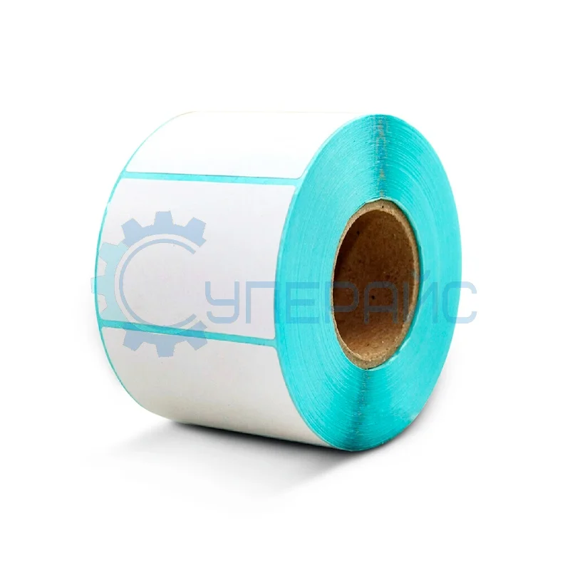 Термоэтикетка 58x40 мм, ЭКО, 800 этикеток, без печати, со втулкой фото 1