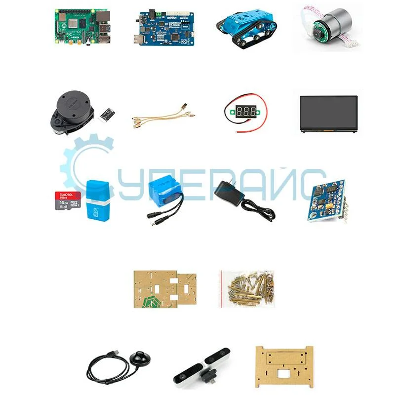 Гусеничный робот с камерой ROS Robot smart car B на Raspberry Pi 4B (4 ГБ) фото 4