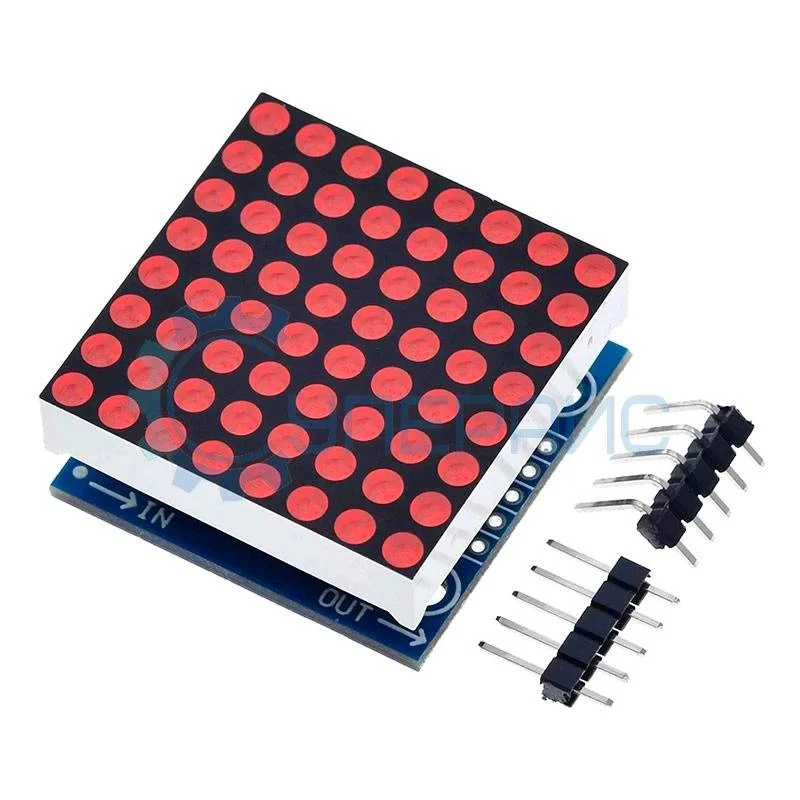 Модуль красного свечения LED матрицы 8x8 на MAX7219 фото 1