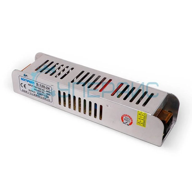 Импульсный блок питания SOMPOM S-120-24 (24В, 5А) фото 2