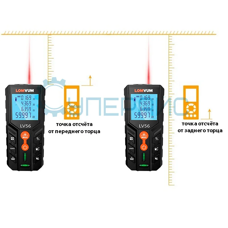 Лазерный дальномер Lomvum LV56 40 м фото 6