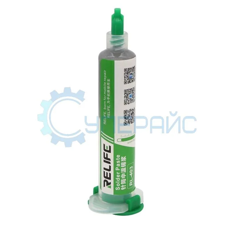 Оловянная паста для пайки RELIFE RL-403 (40 г, в шприце) фото 1