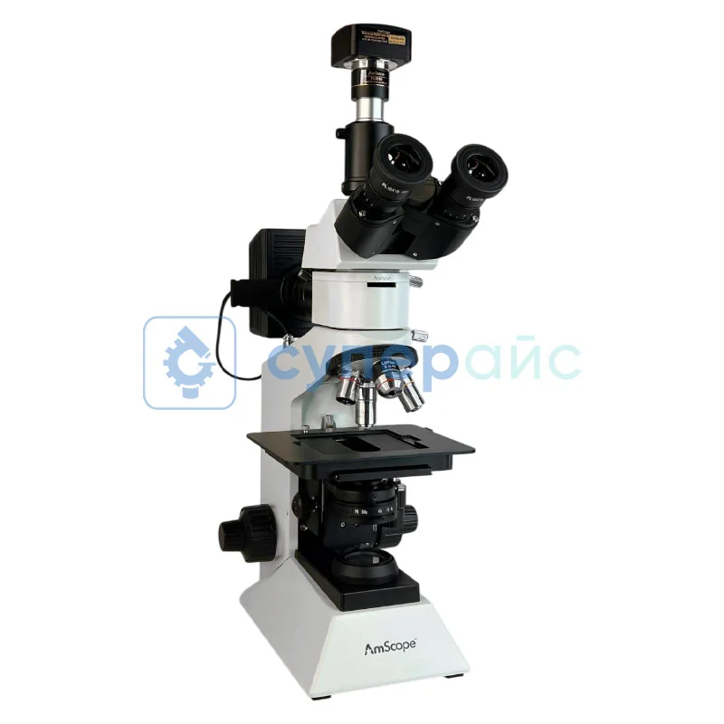 Цифровой металлографический микроскоп AmScope ME580TC-PZ-2L-10M фото 5