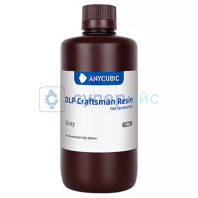 Фотополимерная смола Anycubic DLP Craftsman Resin, серая, 1 кг фото 1