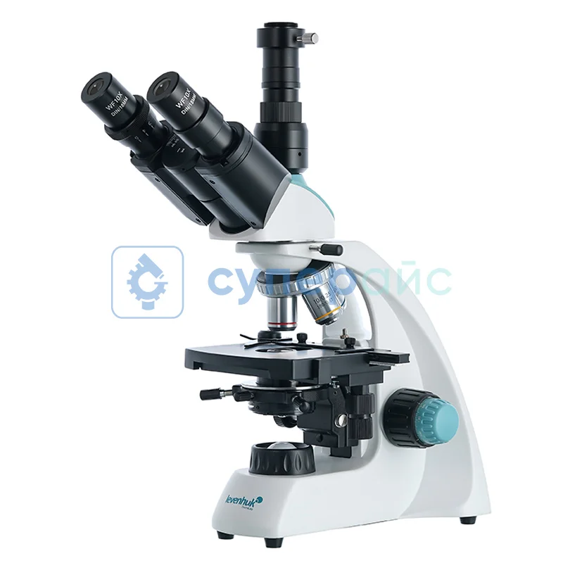 Микроскоп тринокулярный Levenhuk 400T фото 2