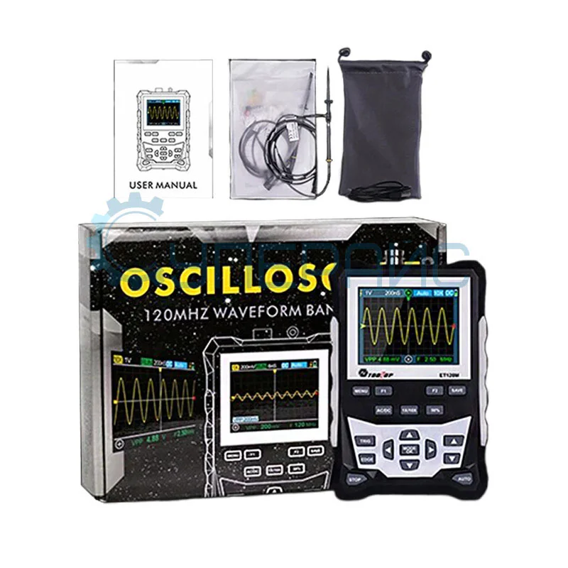 Карманный осциллограф TOOLTOP ET120M (1 канал, 120 МГц) фото 2