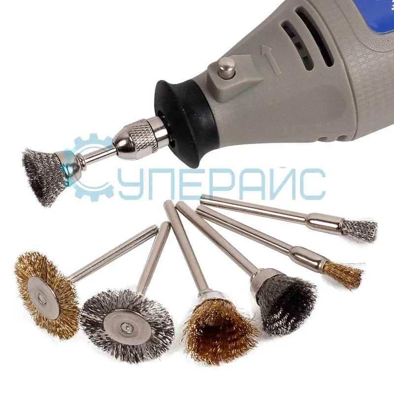 Кордщетки для гравера HiLDA 3 шт фото 2