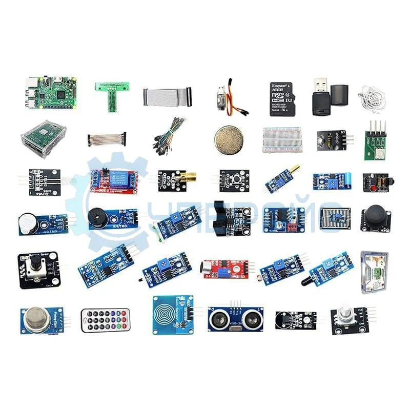 Расширенный набор Raspberry Pi 3B+ с датчиками фото 1