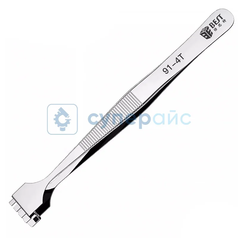 Пинцет нескользящий BEST BST-91-4T фото 1