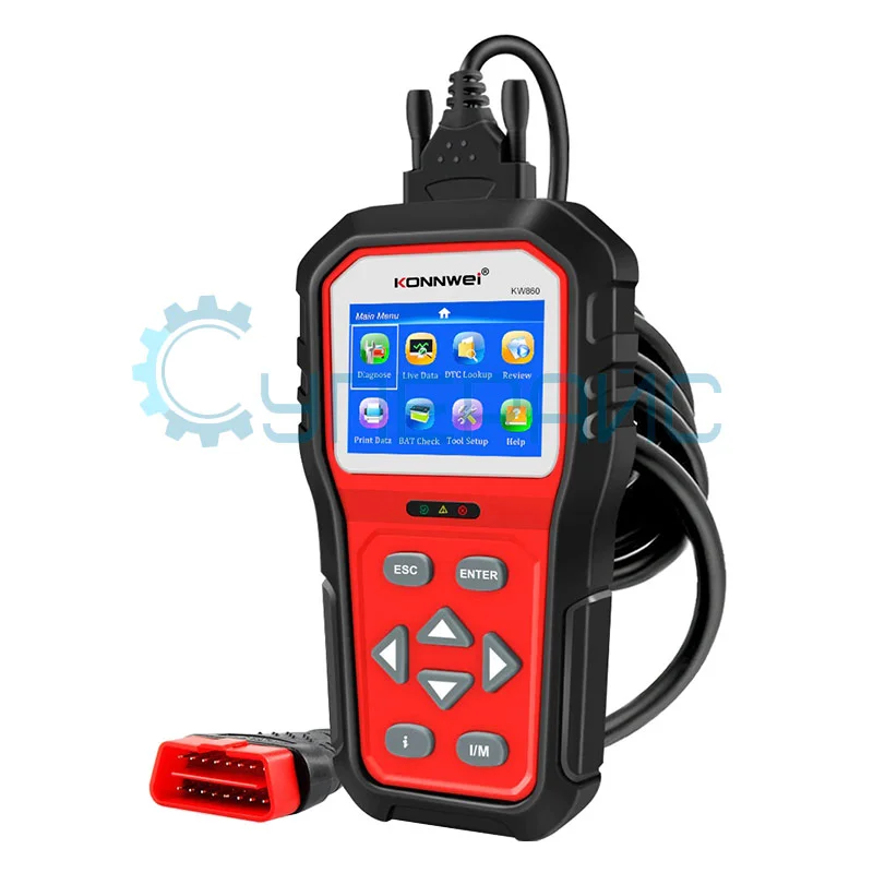 Портативный автосканер Konnwei KW860 фото 1