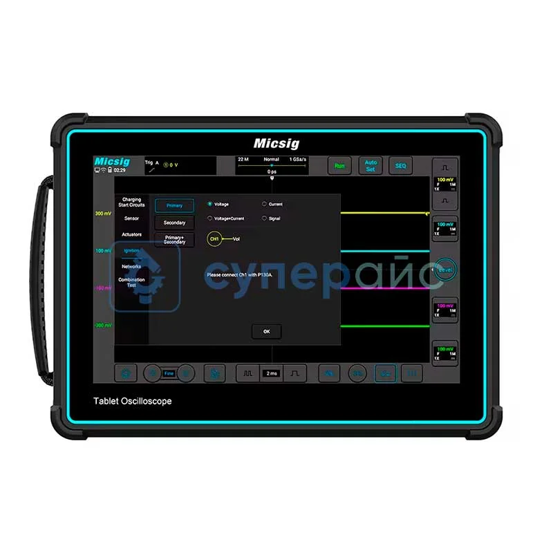Сенсорный осциллограф Micsig ATO3004 (4 канала, 300 МГц) фото 1