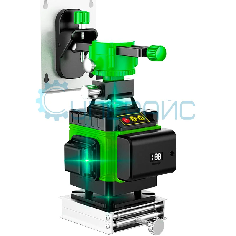 Двенадцатилучевой нивелир GUANG CHEN GCFK-A (синий лазер) со штативом фото 5