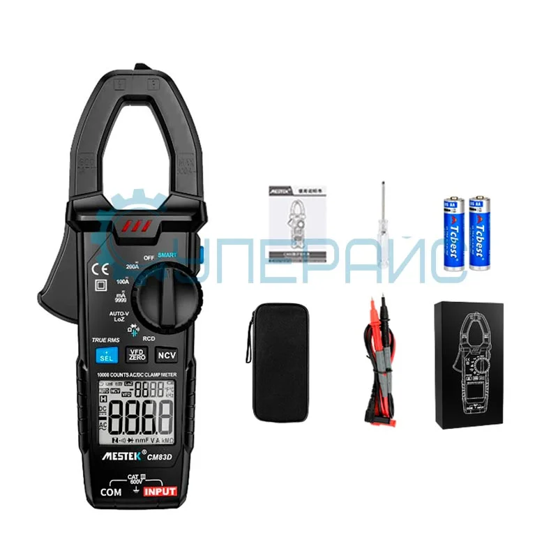 Токовые клещи-мультиметр Mestek CM83D переменного и постоянного тока фото 6