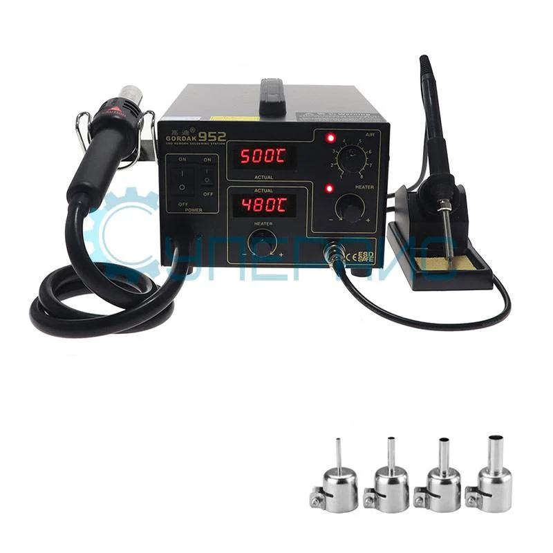 Цифровая термовоздушная паяльная станция GORDAK 952 фото 5