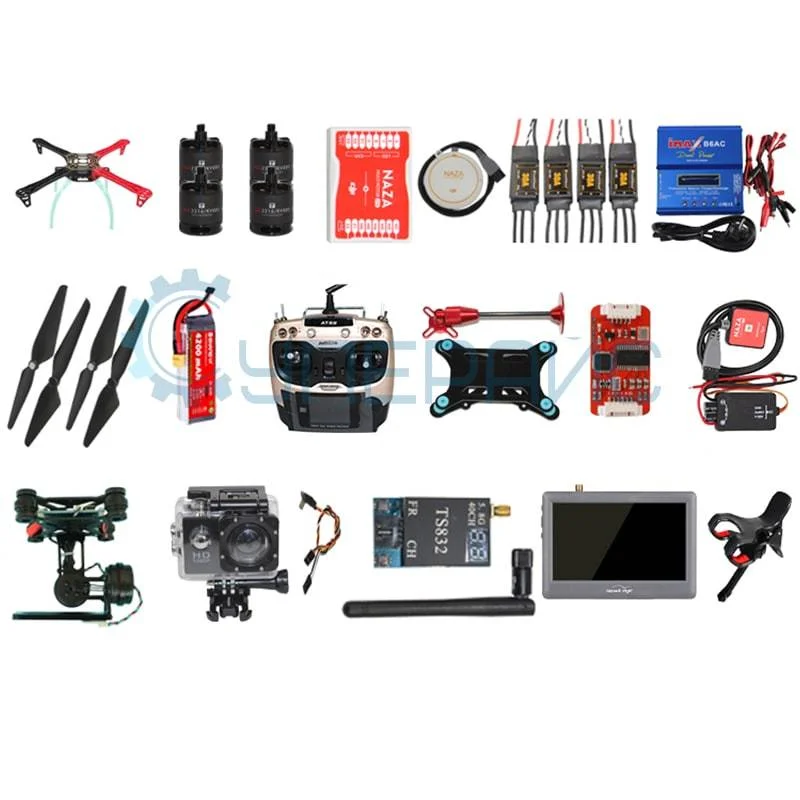 Набор для сборки квадрокоптера с полетным контроллером Naza-M Lite и камерой Super Kit 6 фото 10