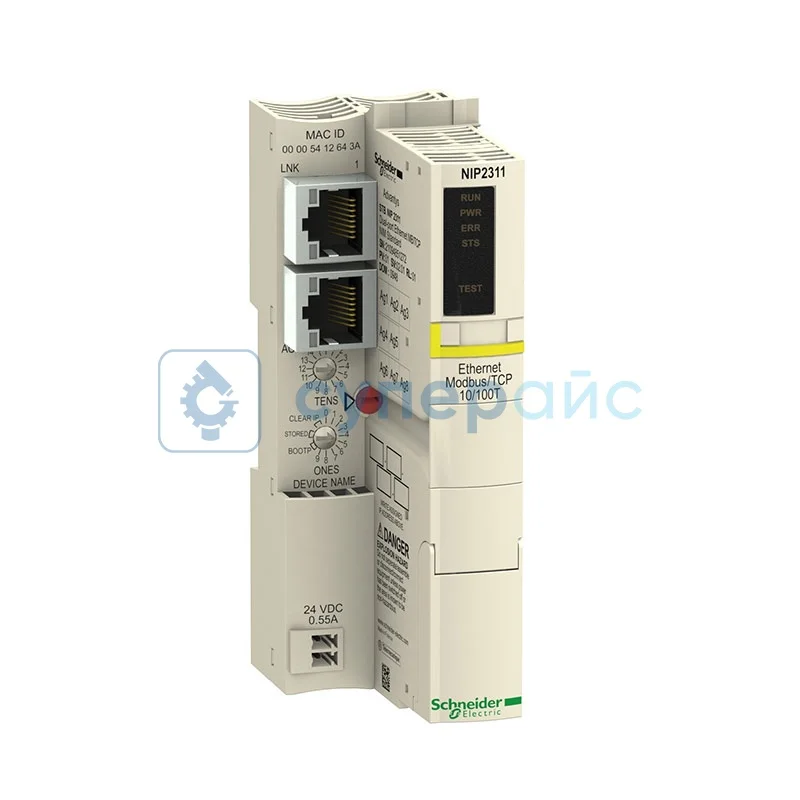 Контроллер связи Ethernet Modbus TCP/IP Schneider Electric STBNIP2311 фото 1