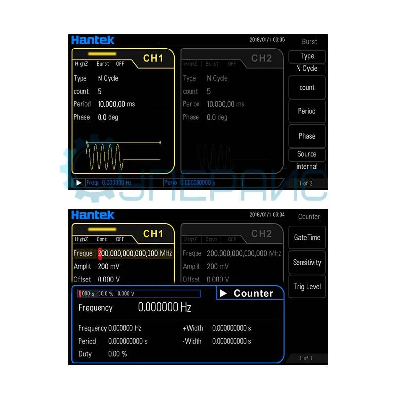 Функциональный генератор сигналов Hantek HDG6082B фото 4