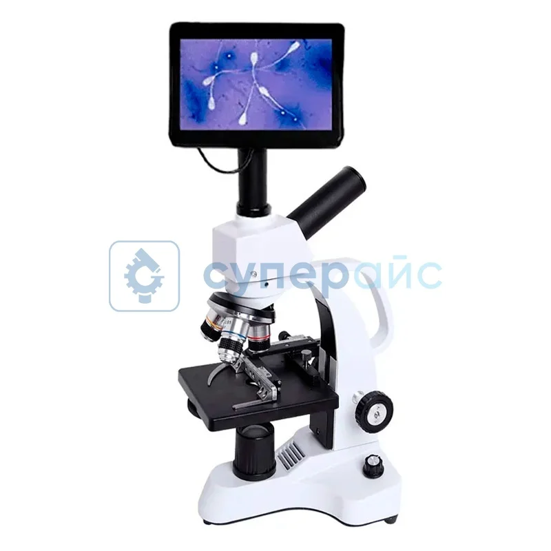 Биологический монокулярный микроскоп XSP-03 (2000x) с пятидюймовым дисплеем фото 1
