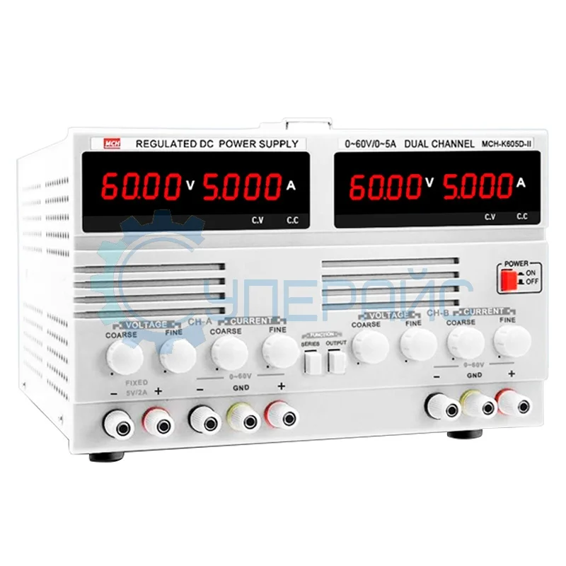 Лабораторный блок питания MCH K605D-II (60 В, 5 А) фото 1