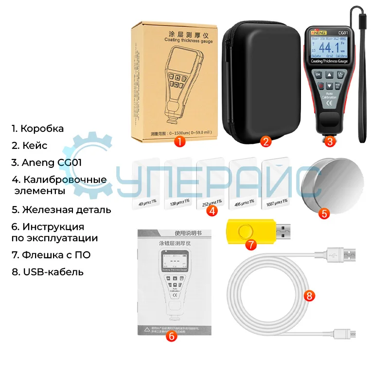 Толщиномер ANENG CG01 фото 3