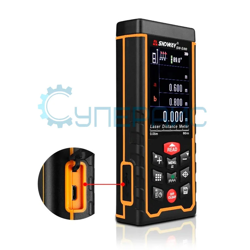 Лазерный дальномер SNDWAY SW-S80 фото 2