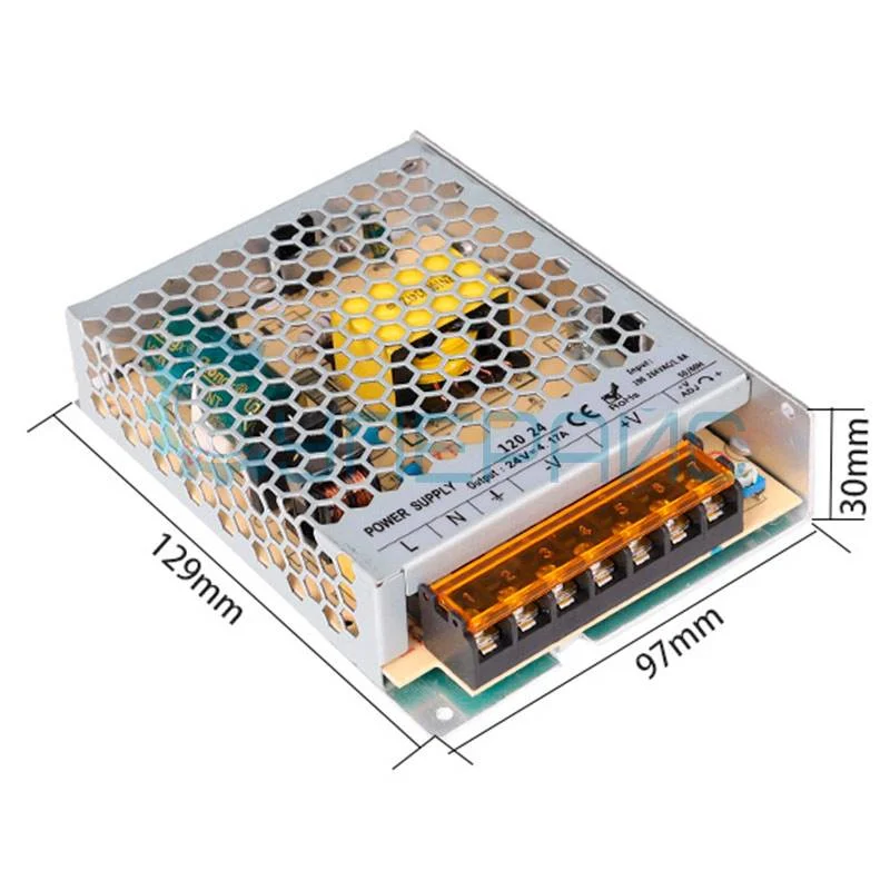Компактный блок питания Fengshuo 24V120W (24В, 5А) фото 1