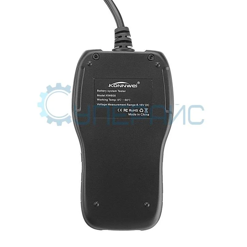 Тестер автомобильных АКБ Konnwei KW600 фото 4