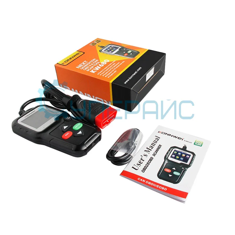 Автосканер Konnwei KW680 с поддержкой OBDII протоколов, чтение и стирание кодов неисправностей фото 5