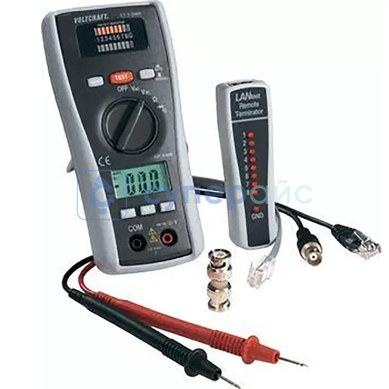 Многофункциональный кабель-тестер CEM LA-1011 с мультиметром фото 2