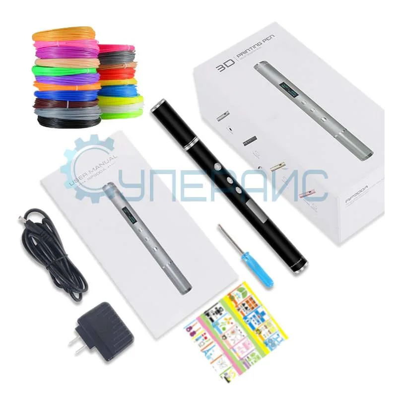 3D ручка Dewang DW-D7 в наборе с 200 метрами пластика фото 11