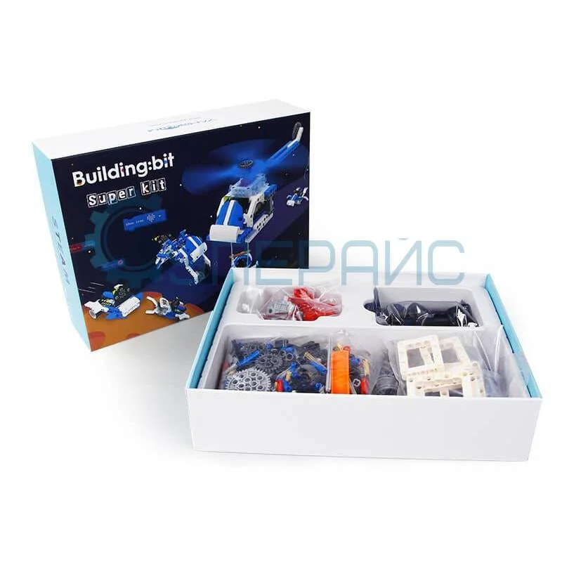Робототехнический набор 16 в 1 Yahboom Building:bit Super Kit с платой micro:bit фото 2