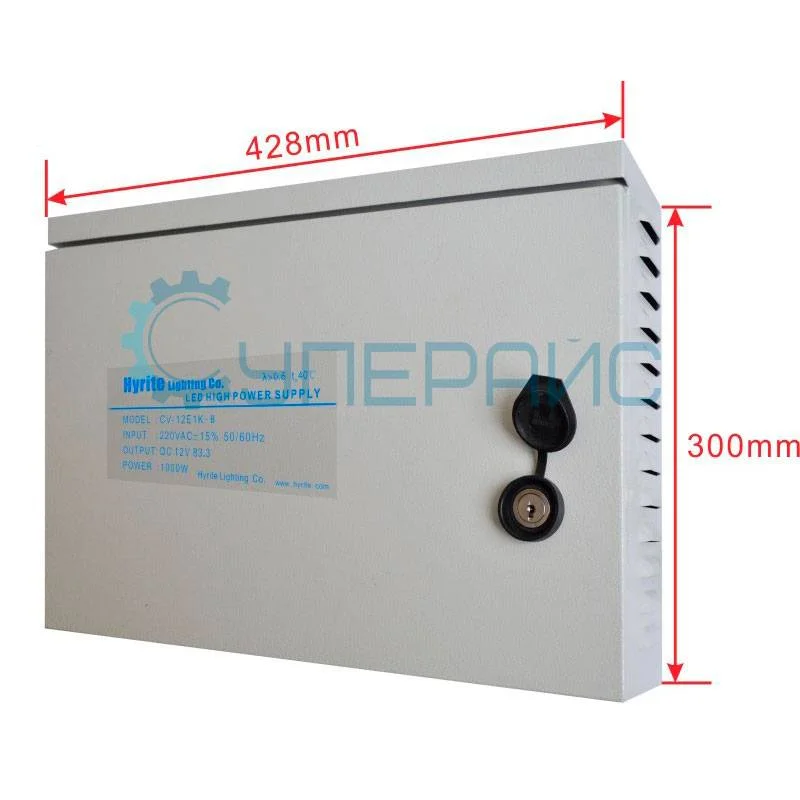 Блок питания NeonPro CV-12E1K-B (12 В, 83.3 А, 1000 Вт) фото 2