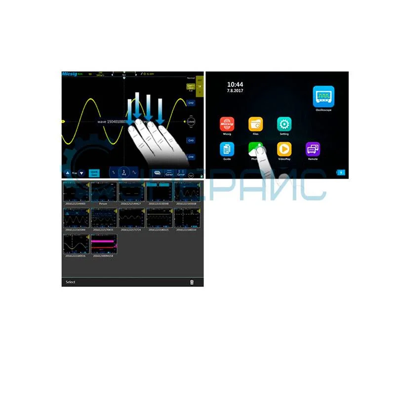 Планшетный цифровой осциллограф Micsig TO1072 Plus (2 канала, 70 МГц) фото 11