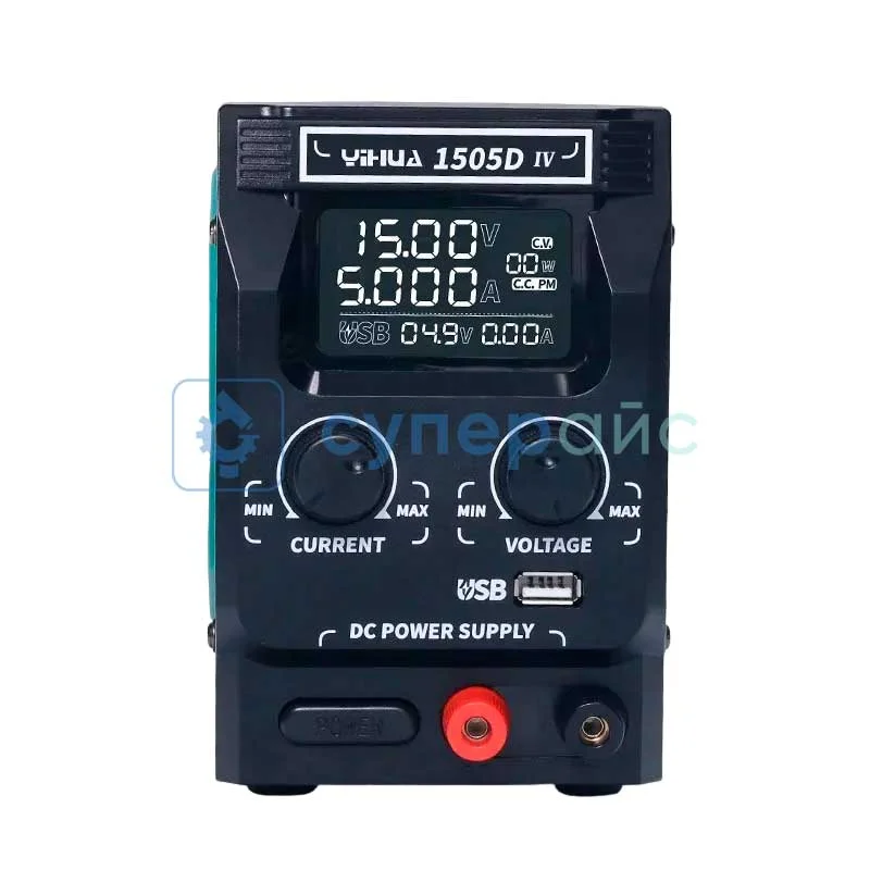 Регулируемый источник питания YIHUA 1505D-IV (15 В, 5 А, 75 Вт) фото 2