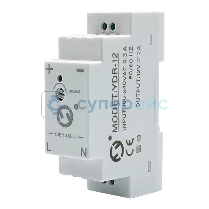 Источник питания на ДИН рейку Yueyu YDR-12V-2A фото 1