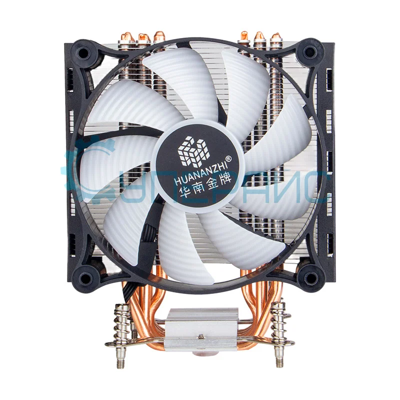 Вентилятор процессорный HUANANZHI A700 с подсветкой, 6 тепловых трубок фото 1