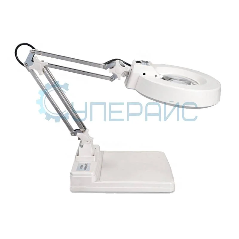 Бестеневая настольная лупа с LED-подсветкой ZQ-86CY 10X, 20X фото 2