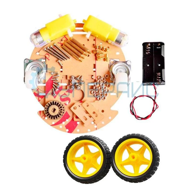 Шасси для робота 2WD круглое 2-х моторное для Arduino фото 3