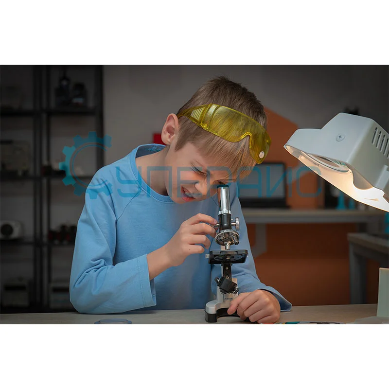 Микроскоп Supereyes MyLab M10 100x-1200x с набором для опытов и микропрепаратами, без кейса фото 1