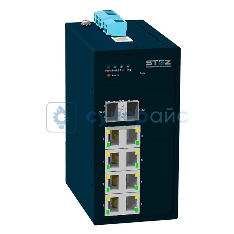 Управляемый промышленный коммутатор СТЭЗ STEZ3208-2SFP фото 1