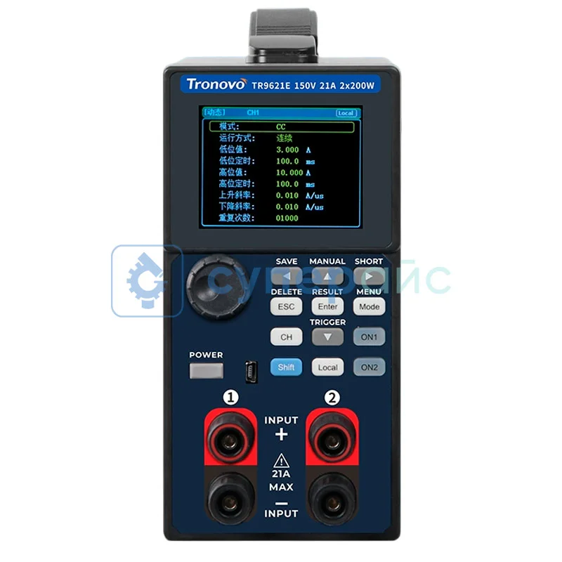 Двухканальный измеритель нагрузки постоянного тока Tronovo TR9621E фото 2