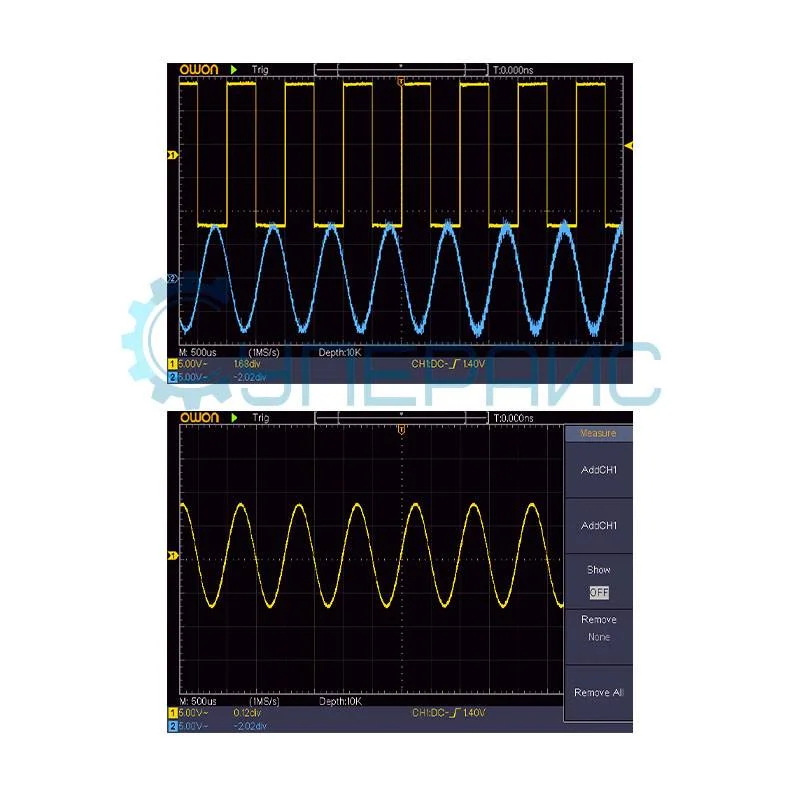 Цифровой осциллограф OWON SDS1202 (2 канала, 200 МГц) фото 5